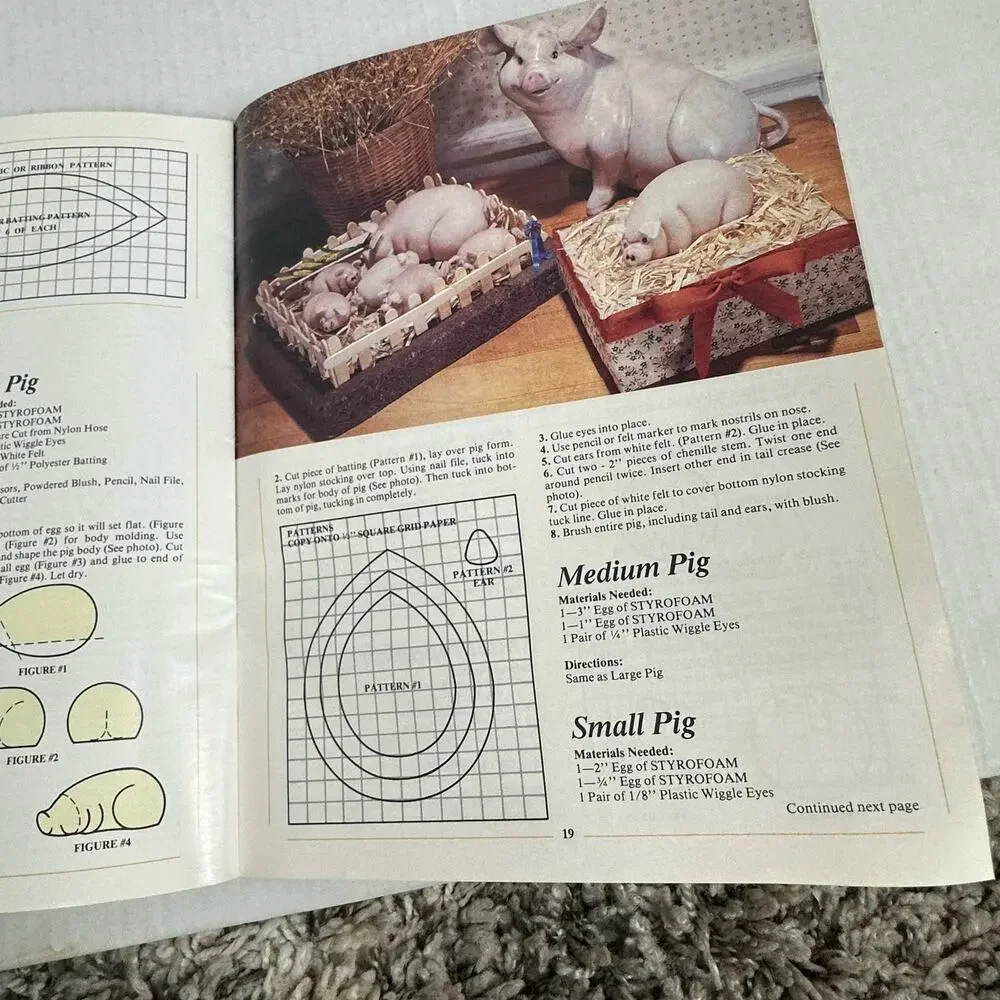 Styrofoam For All Reasons 1983 Vintage Craft Book Magazine Leisure Arts 15935